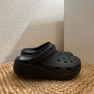 CROCS Kids Platform Clog - Black